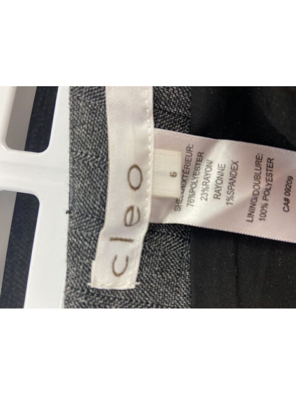 Cleo Charcoal Flippy Suiting Skirt Size 6 - Picture 12 of 12